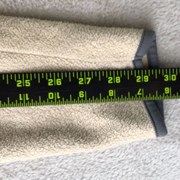 Old Navy Womens Fleece Jacket Medium Pullover Beige 1/4 Zip Cozy Outdoors Casual - Picture 6 of 12